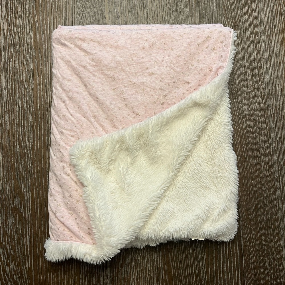 Pottery barn kids super plush throw blanket, pink